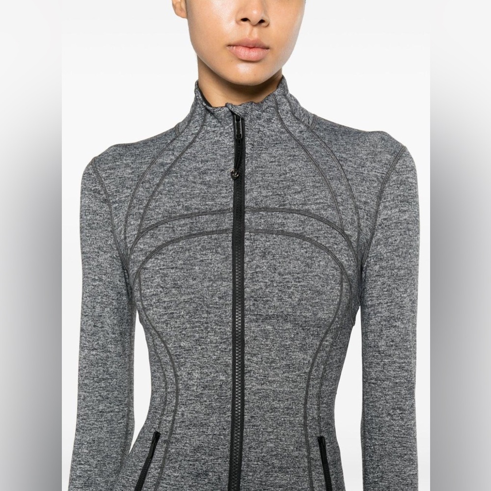 Lululemon Define Jacket Gray/Dark Gray Melange Luon Full Zip Sz 4 - Picture 14 of 15